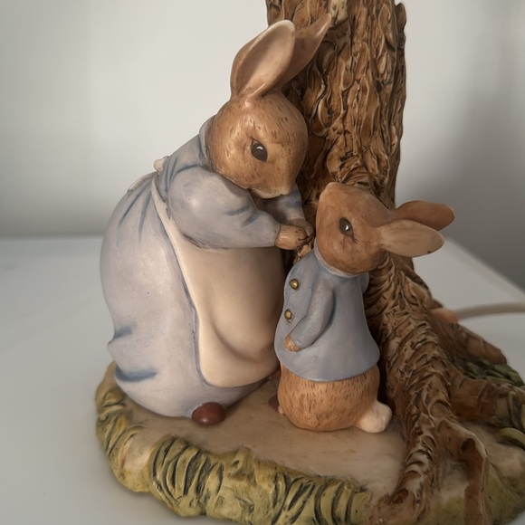 Vintage Charpente Beatrix Potter Peter Rabbit Lamp 90’s Nursery Lamp RARE - Picture 2 of 11